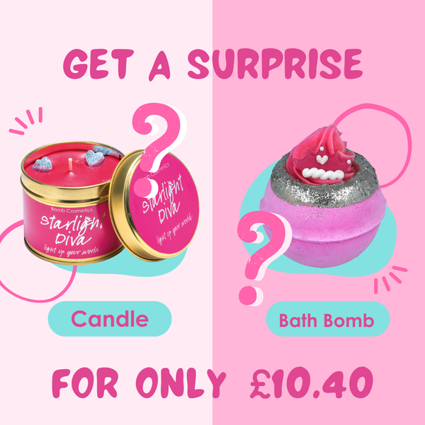 bomb cosmetics Cosy Vibes Mystery Bundle: Unwind & Relax With a Candle & Bath Bomb