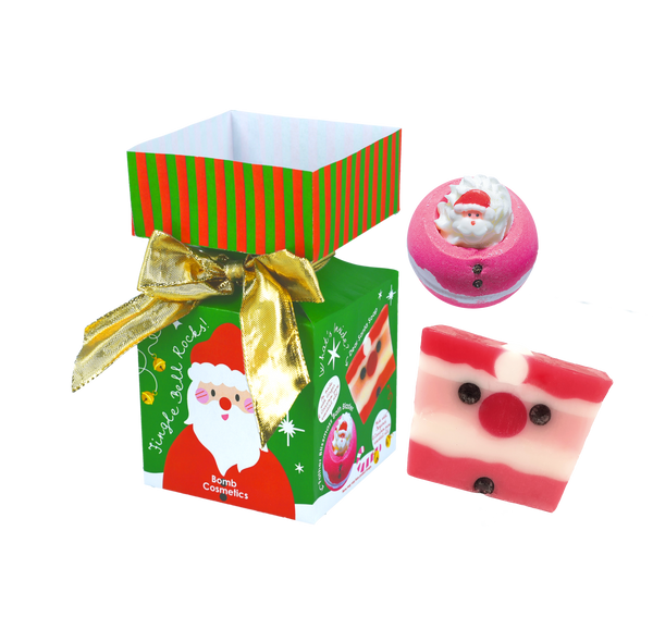 bomb cosmetics Jingle Bell Rock Mini Bath Bomb Cracker Gift Pack