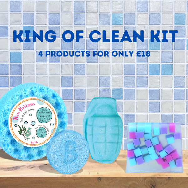 bomb cosmetics King of Clean Kit: The Ultimate Self Care Bundle for Him