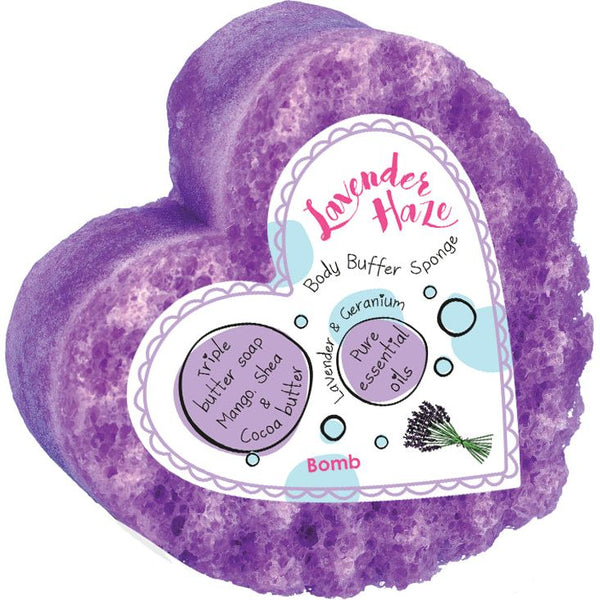 bomb cosmetics Lavender Haze Body Buffer Shower Soap