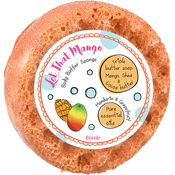 bomb cosmetics Let that Mango Body Buffer Shower Soap