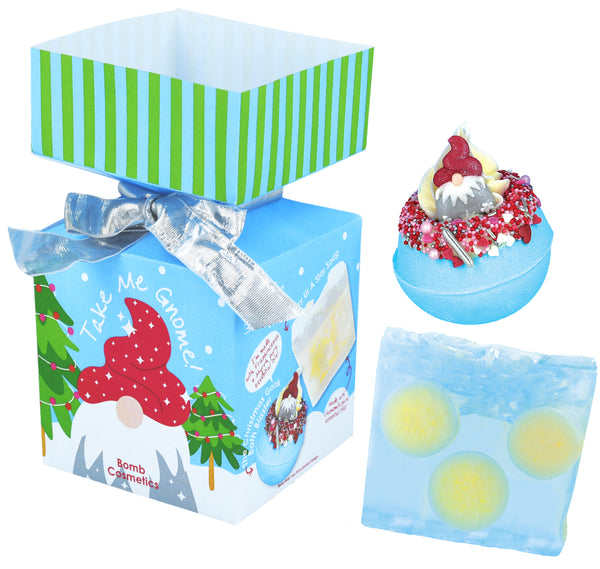 bomb cosmetics Take Me Gnome Mini Bath Bomb Cracker Gift Pack