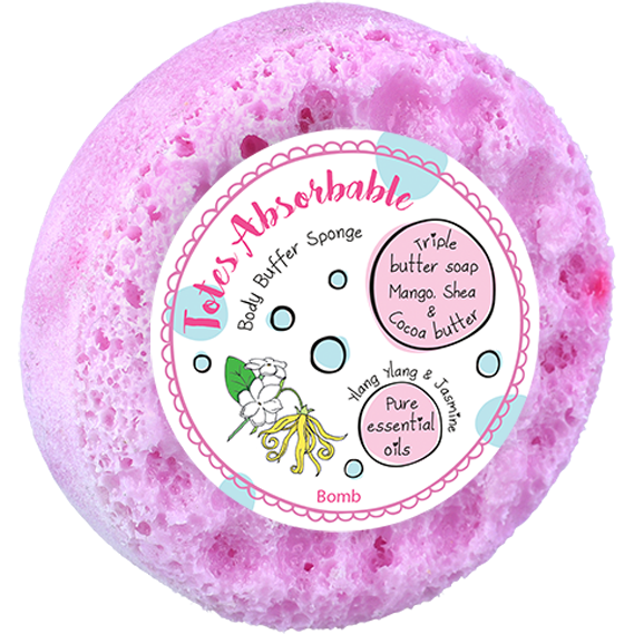 bomb cosmetics Totes Absorbable Body Buffer Shower Soap