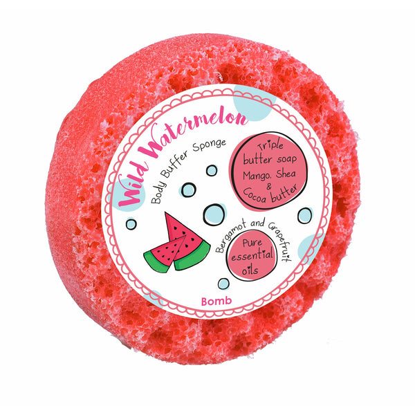 Bomb Cosmetics Wild Watermelon Body Buffer Soap Sponge