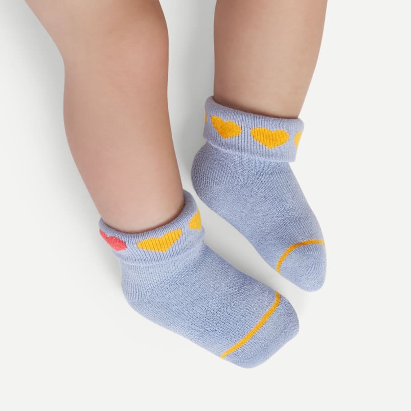 Bombas Baby Hearts Sock 4-Pack (0-6 Months)