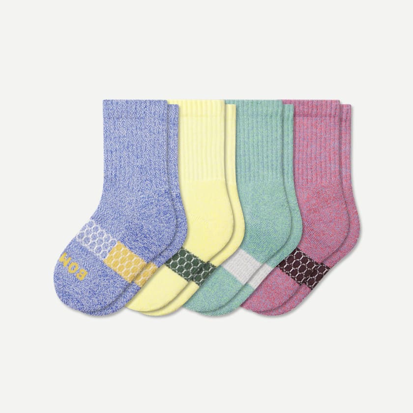 bombas Junior Marl Calf Sock 4-Pack