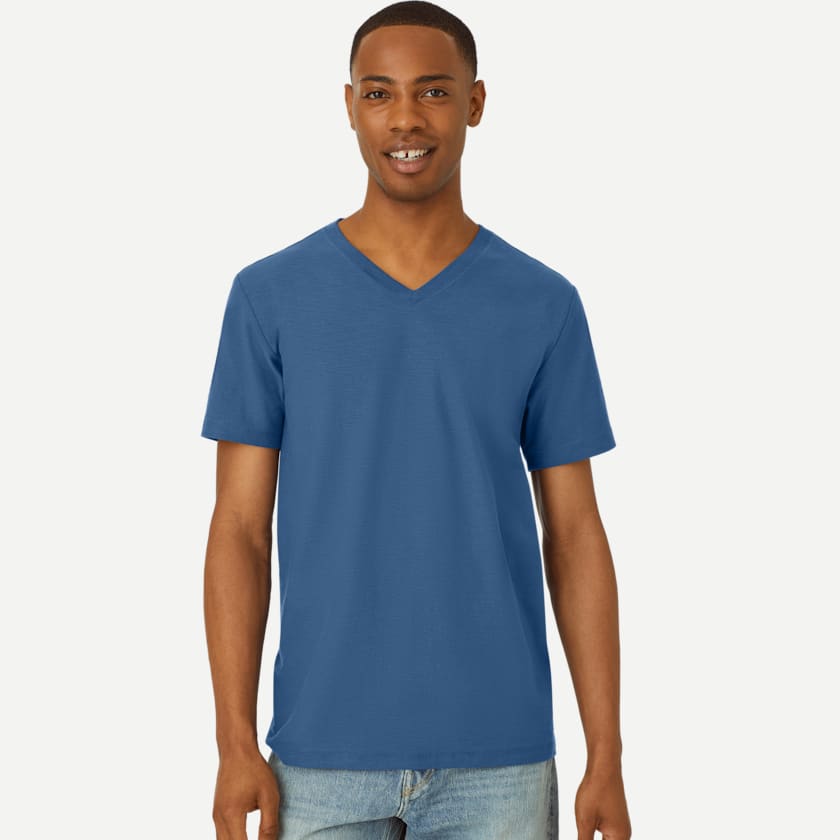 bombas Men's Air Slub V-Neck T-Shirt