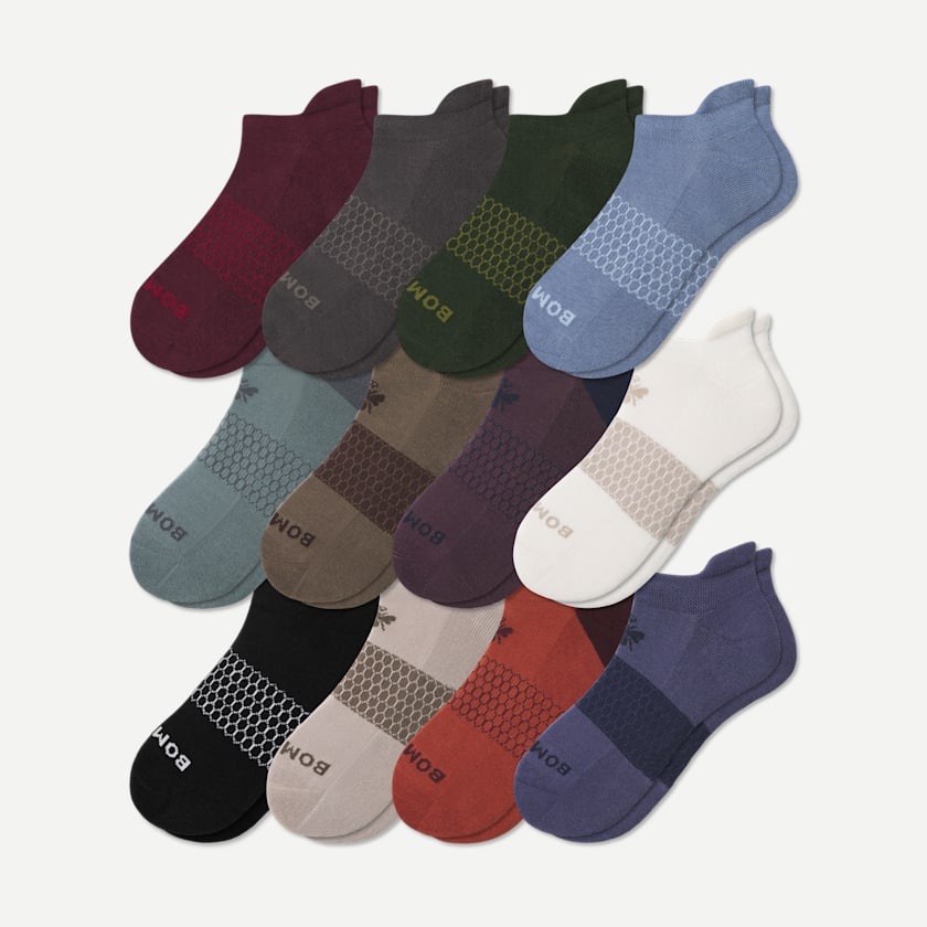 bombas Men's Ankle Sock 12-Pack