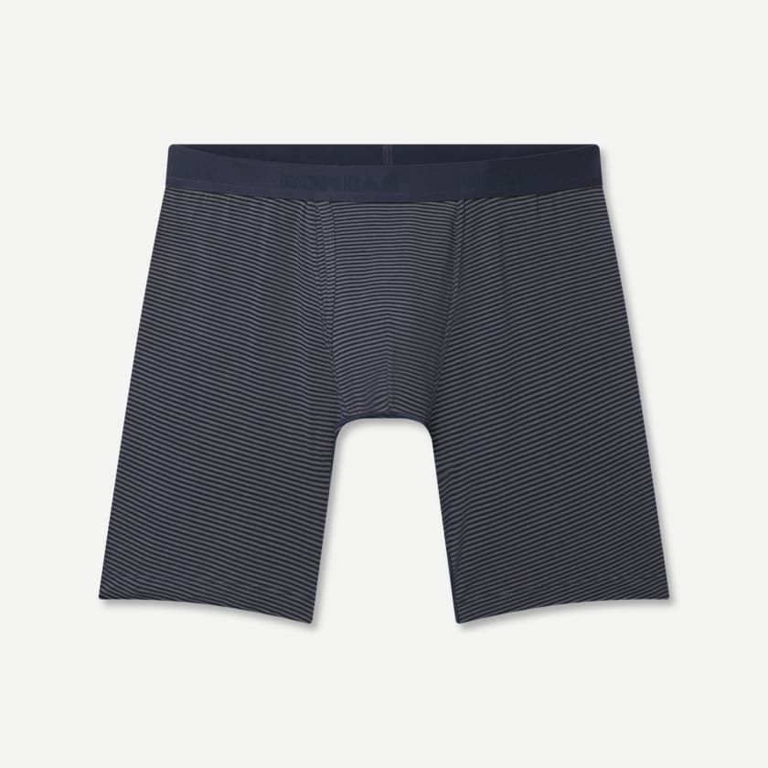 Bombas Men's Cotton Modal Blend Long Boxer Brief 8"