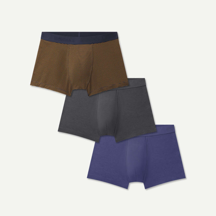bombas Men's Cotton Modal Blend Trunk 3-Pack