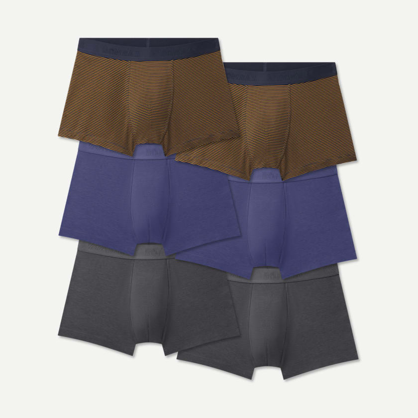 bombas Men's Cotton Modal Blend Trunk 6-Pack