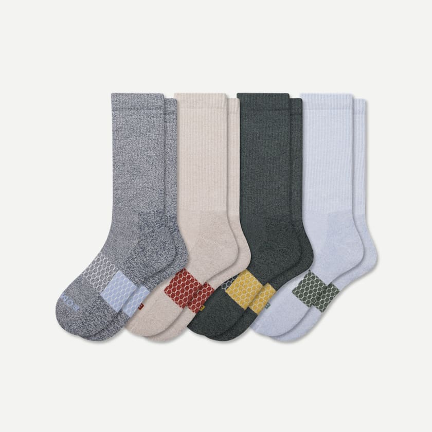 bombas Men's Marl Calf Socks 4-Pack