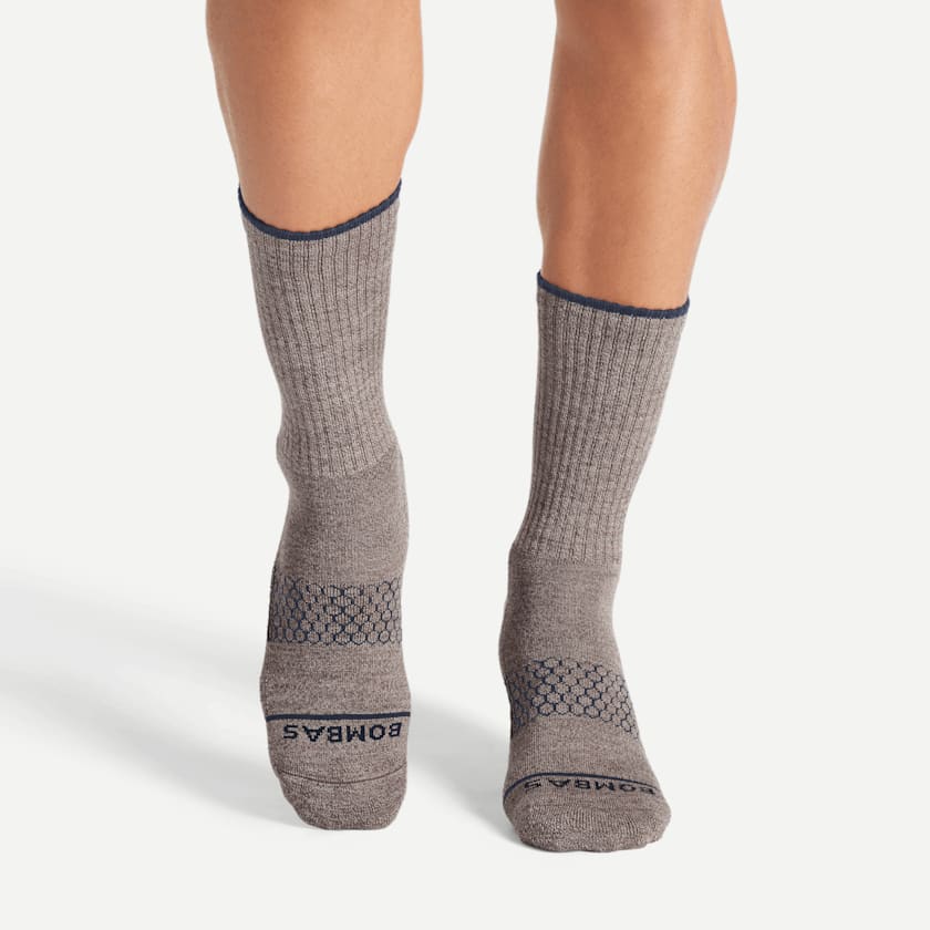 Bombas Men's Merino Wool Blend Calf Sock 4-Pack