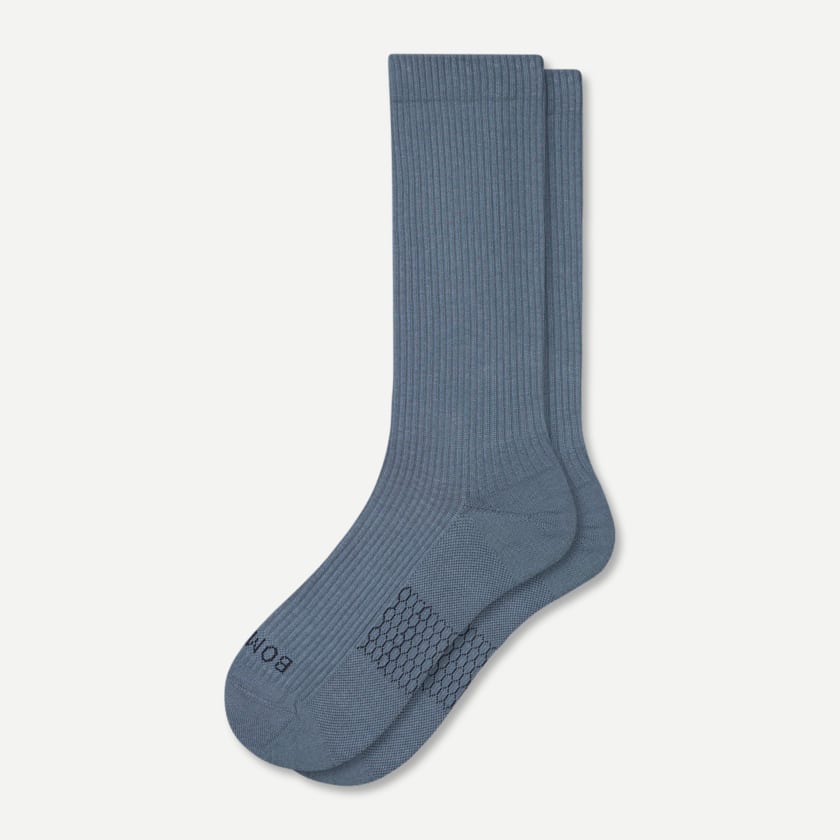 bombas Men's Modern Rib Calf Socks