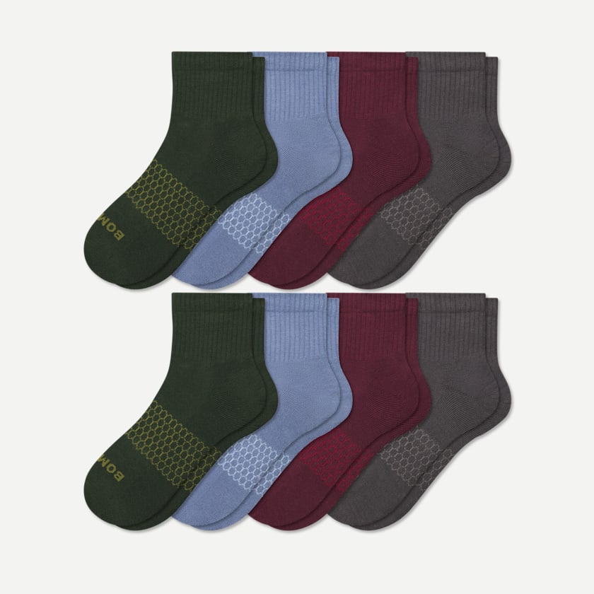 bombas Men's Quarter Sock 8-Pack