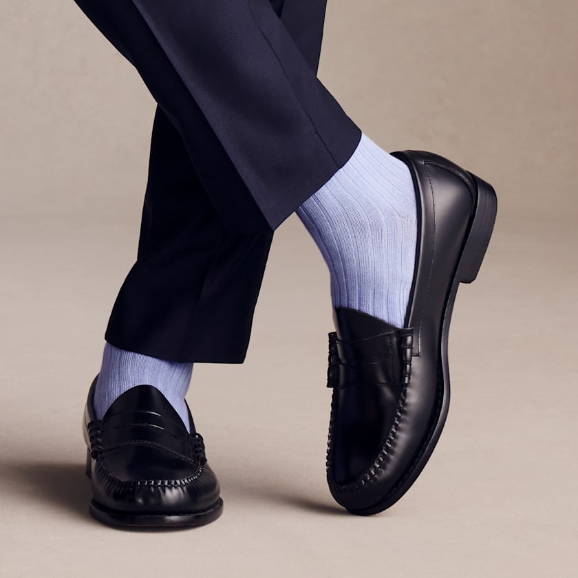 Bombas Men's Ribbed Dress Over The Calf Socks