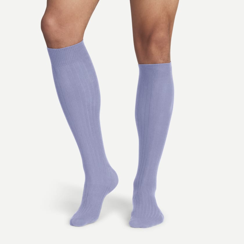 Bombas Men's Ribbed Dress Over The Calf Socks