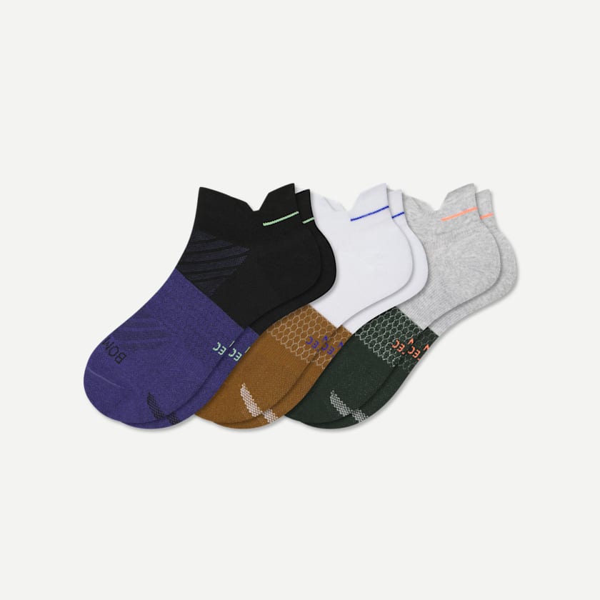 bombas Men's Running Ankle Sock 3-Pack