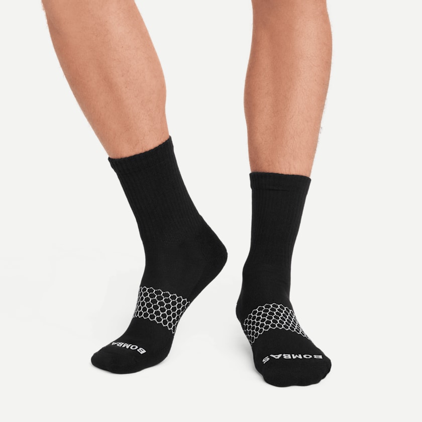 Bombas Men's Solids Half Calf Sock 8-Pack