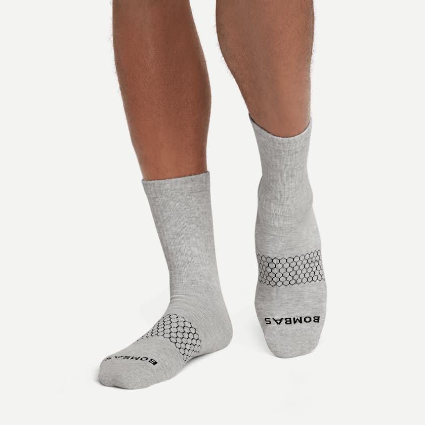 Bombas Men's Solids Half Calf Sock 8-Pack