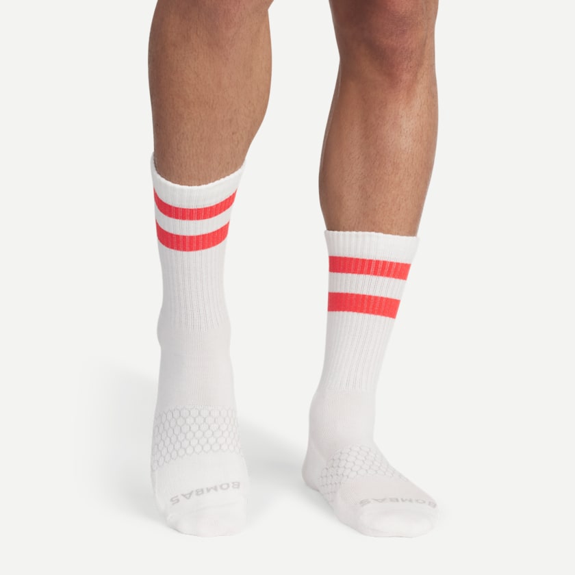 Bombas Men's Vintage Stripes Half Calf Socks