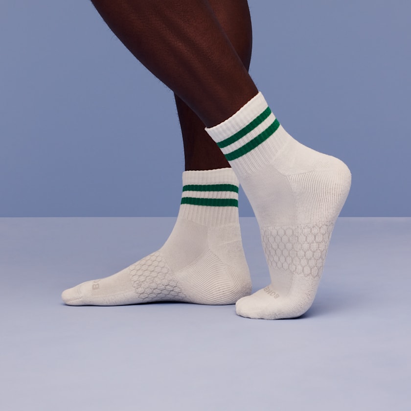 Bombas Men's Vintage Stripes Quarter Sock 4-Pack