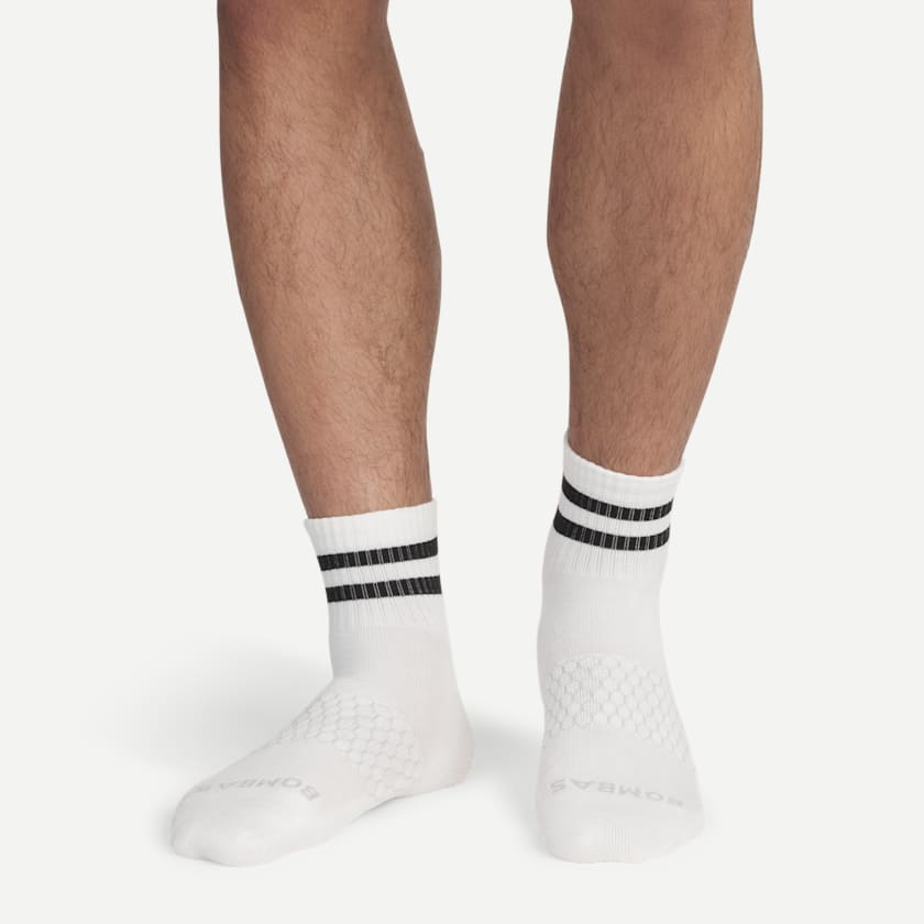 Bombas Men's Vintage Stripes Quarter Sock 4-Pack