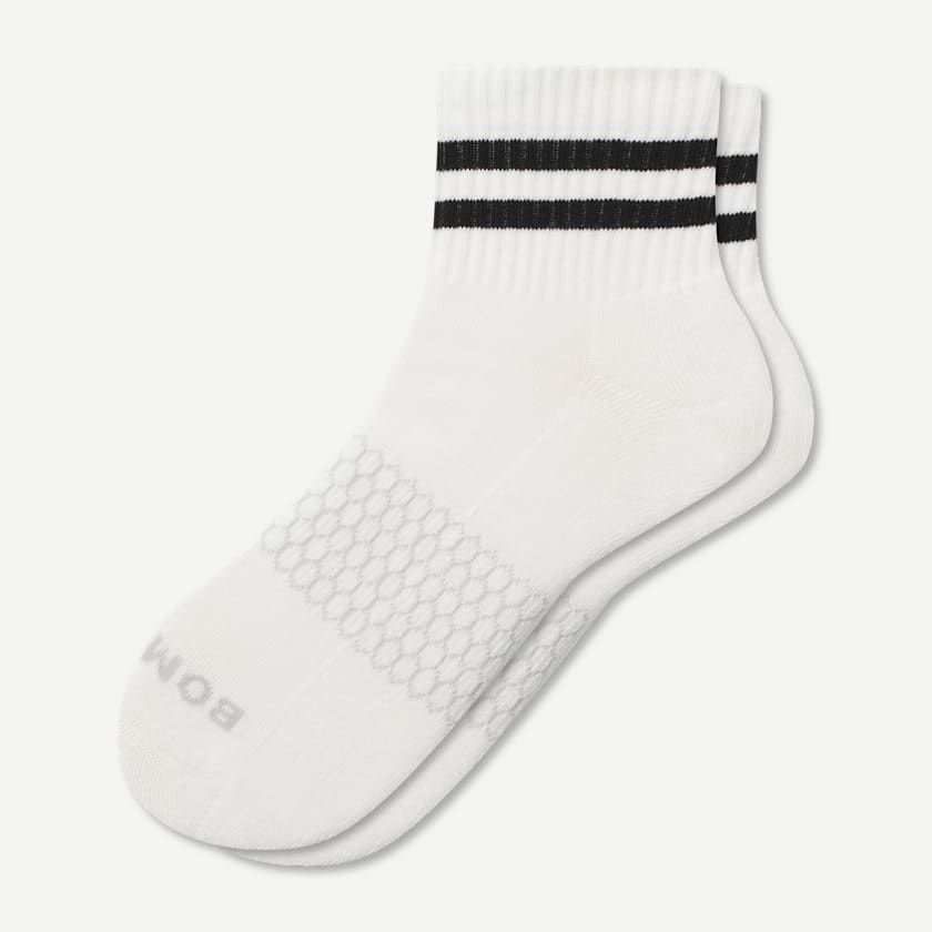 bombas Men's Vintage Stripes Quarter Socks