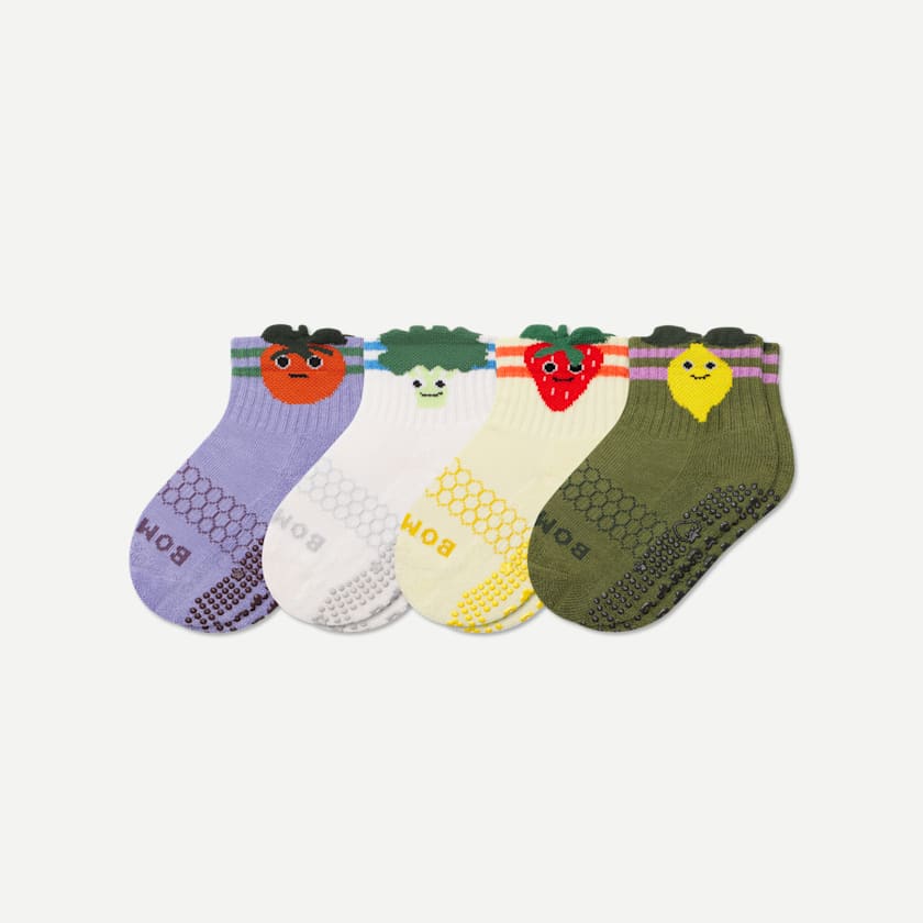 bombas Toddler Fruits & Veggies Calf Sock 4-Pack