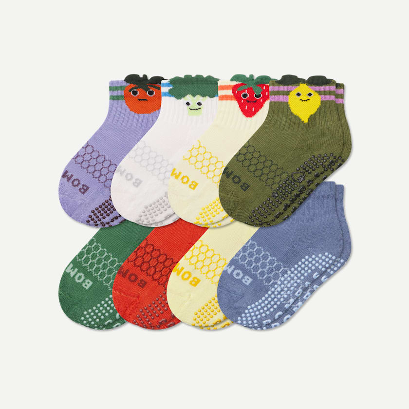 bombas Toddler Gripper Calf Sock 8-Pack