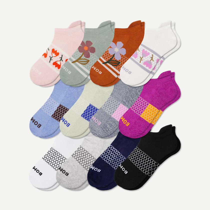 bombas Women's Ankle Sock 12-Pack