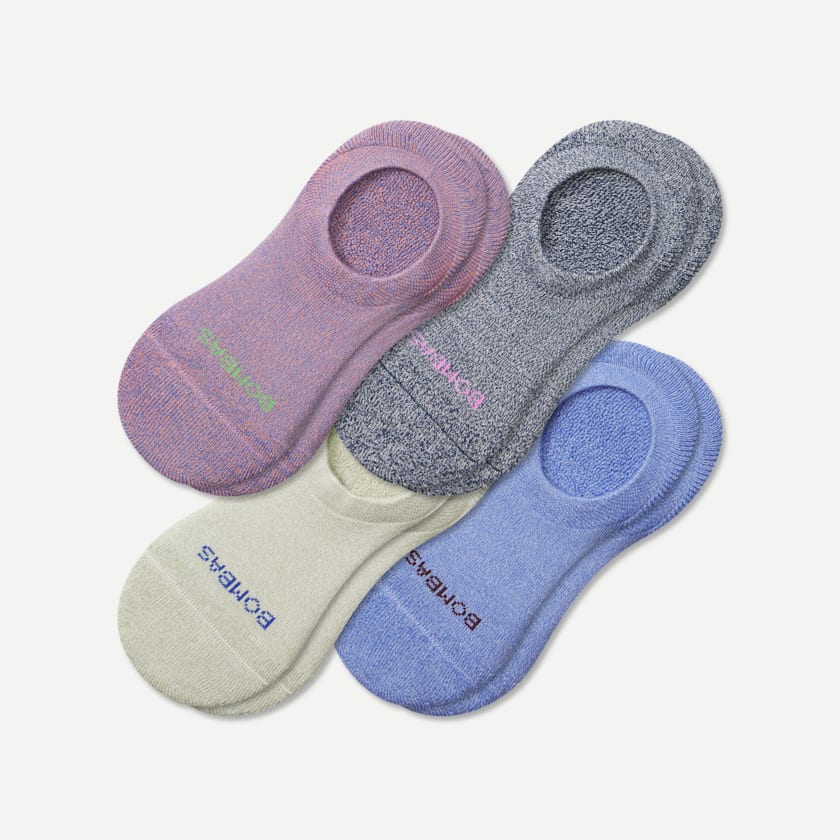 bombas Women's Cushioned No Show Sock 4-Pack