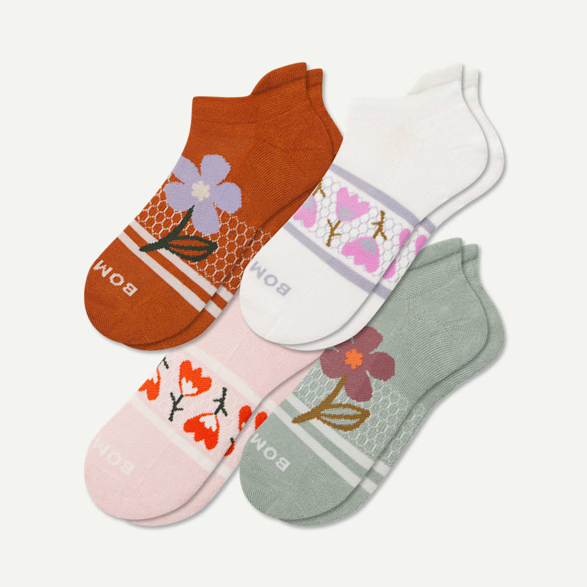 bombas Women's Garden Party Ankle Sock 4-Pack