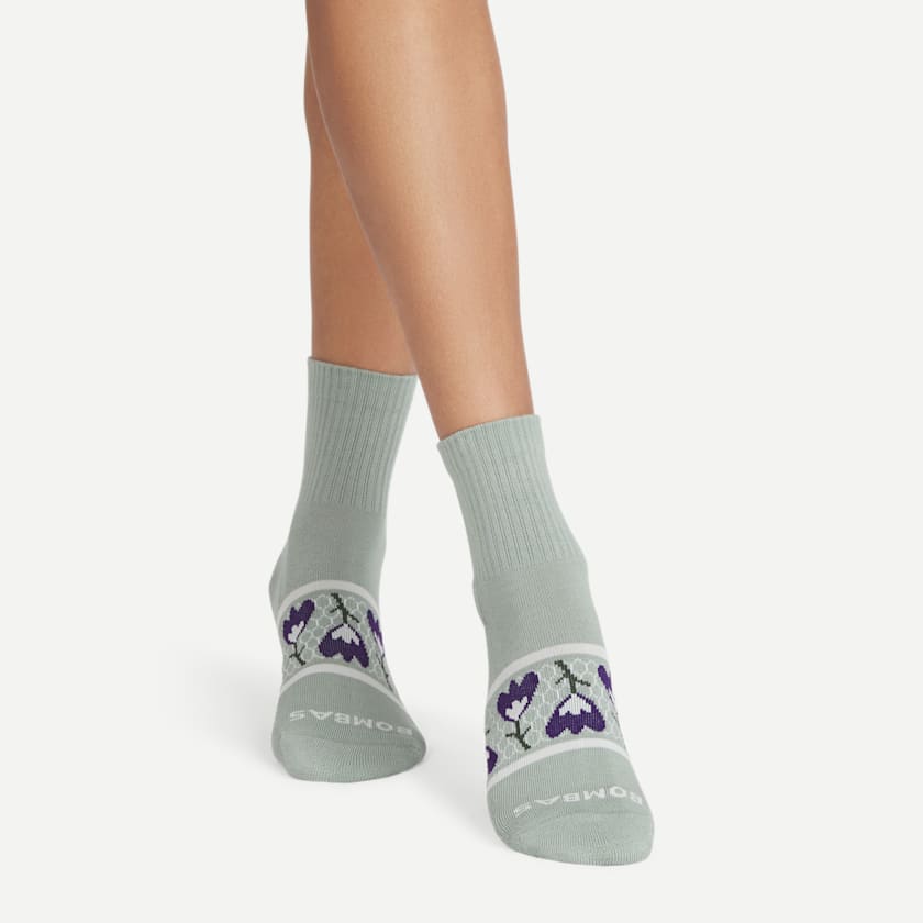 Bombas Women's Garden Party Quarter Socks