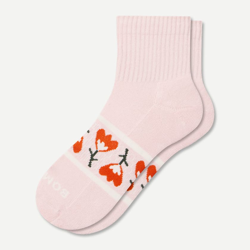 bombas Women's Garden Party Quarter Socks