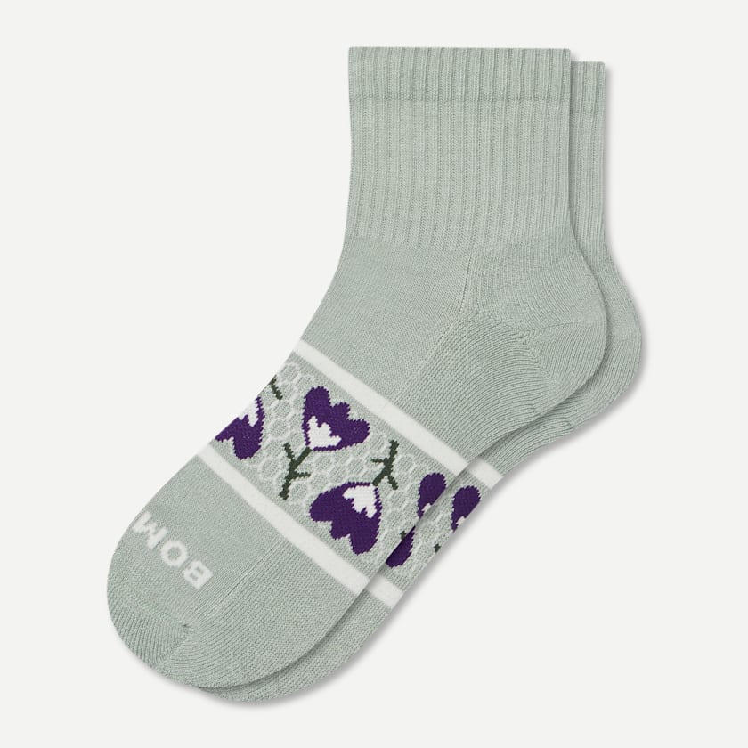 bombas Women's Garden Party Quarter Socks