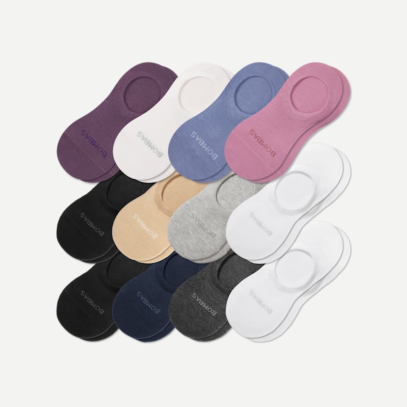 bombas Women's Lightweight No Show 12-Pack