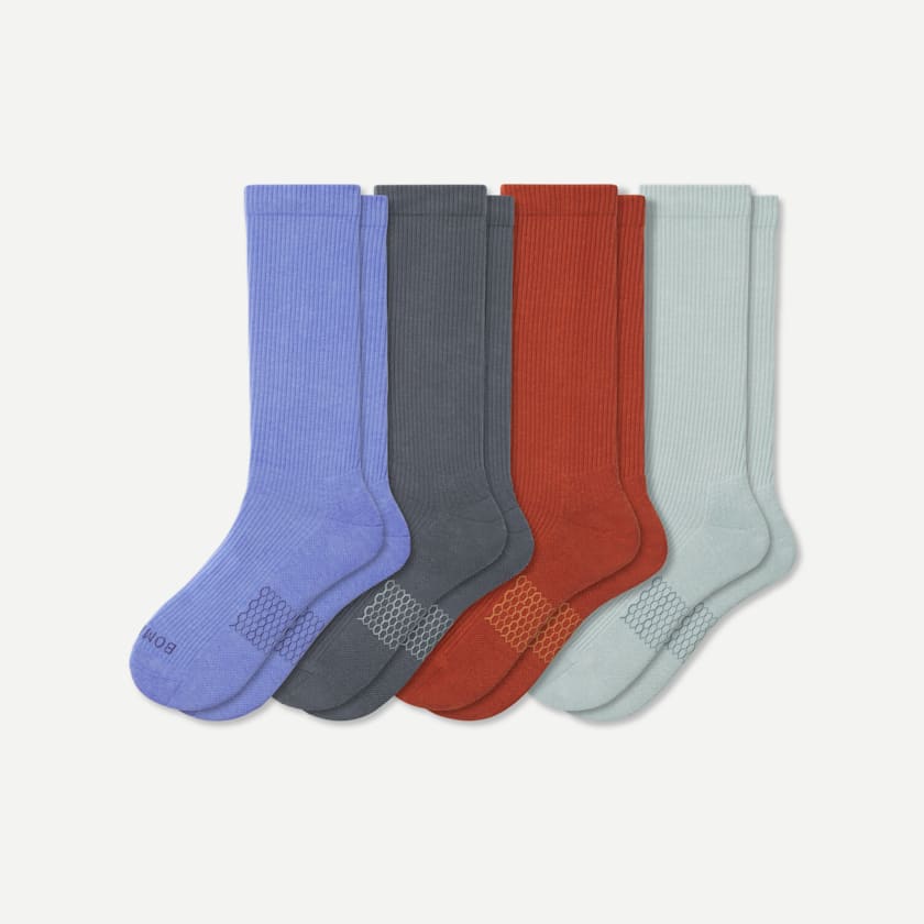 bombas Women's Modern Rib Calf Sock 4-Pack