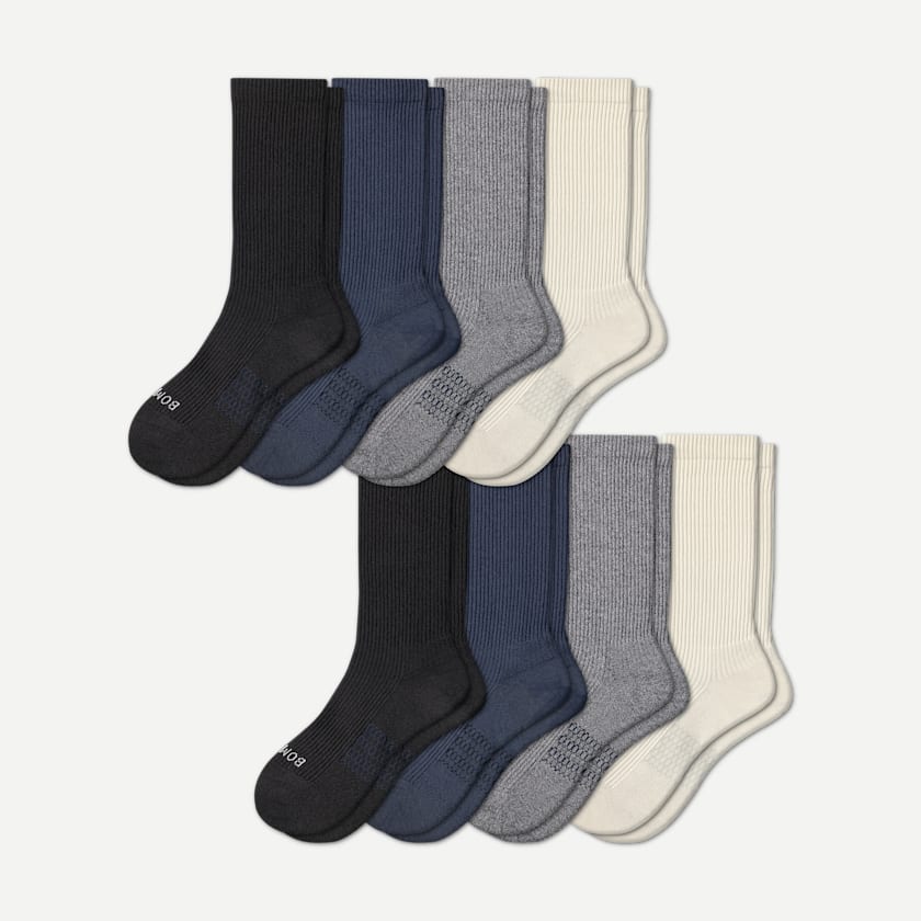 bombas Women's Modern Rib Calf Sock 8-Pack