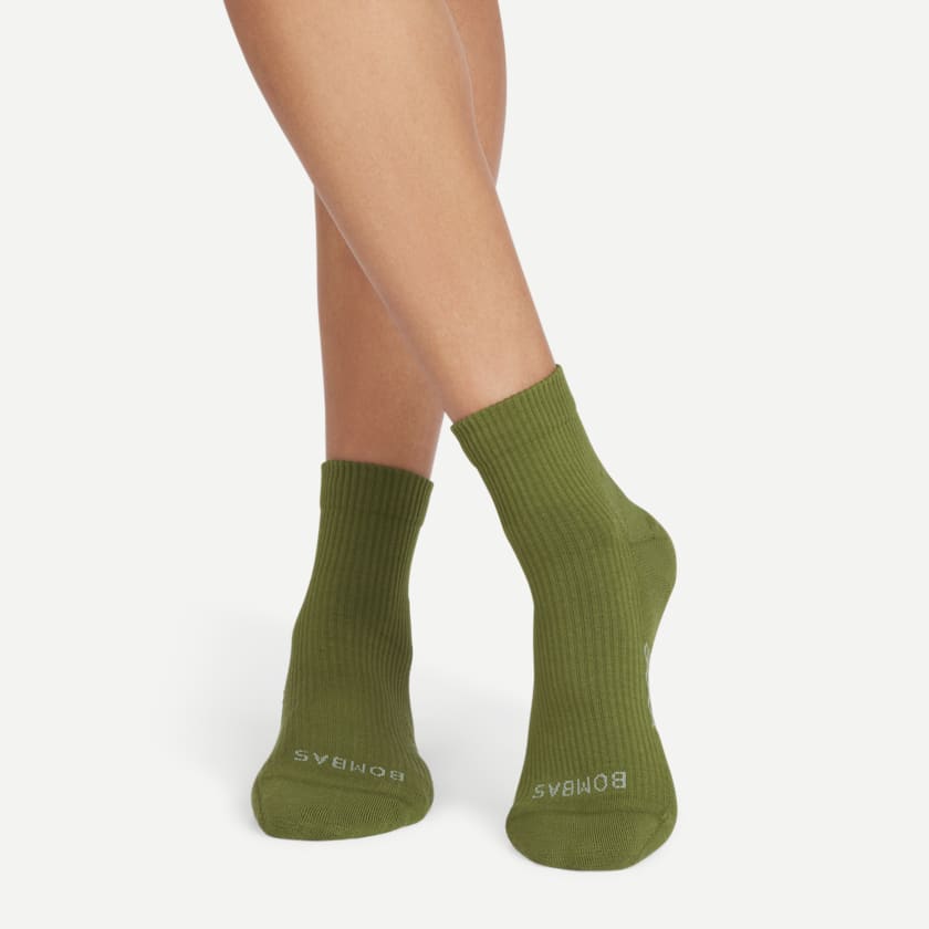 Bombas Women's Modern Rib Quarter Sock 4-Pack