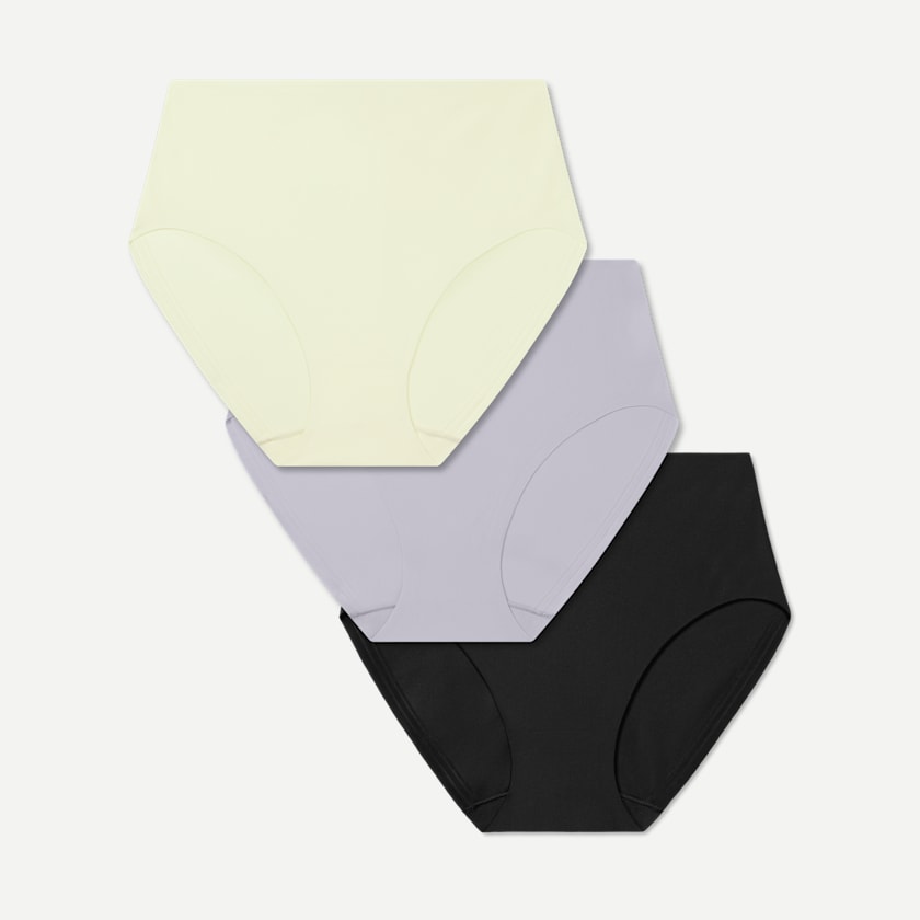 bombas Women’s No Show High Rise Brief 3-Pack