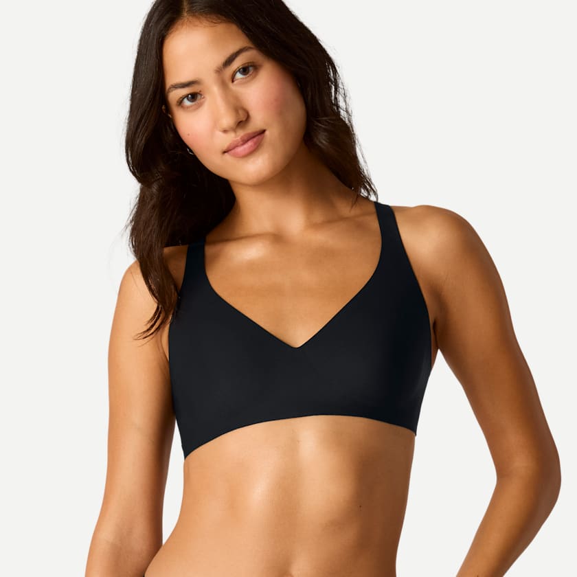 Bombas Women’s No Show Plunge Bralette + Hipster