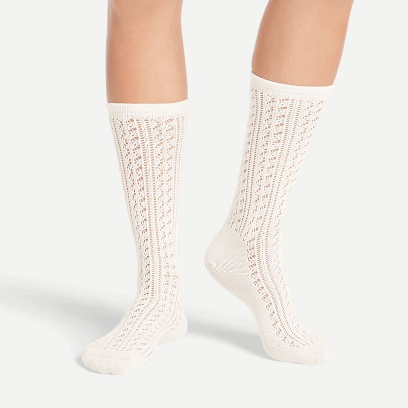 Bombas Women's Pointelle Calf Socks