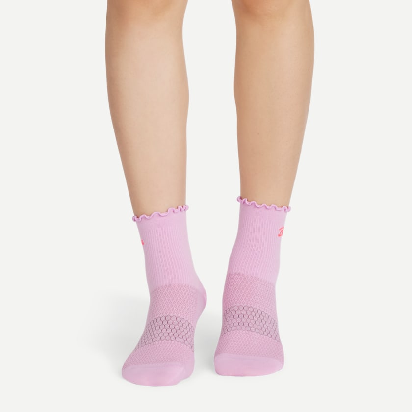 Bombas Women’s Ruffle Athletic Quarter Sock 3-Pack