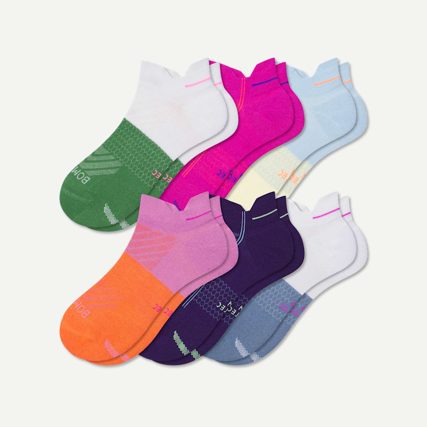 bombas Women's Running Ankle Sock 6-Pack