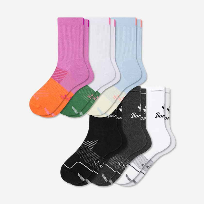bombas Women's Running Half Calf Sock 6-Pack