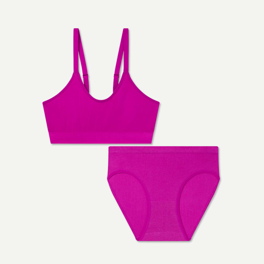 bombas Women's Seamless Scoop Bralette + Brief