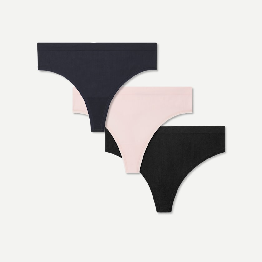 bombas Women's Seamless Thong 3-Pack