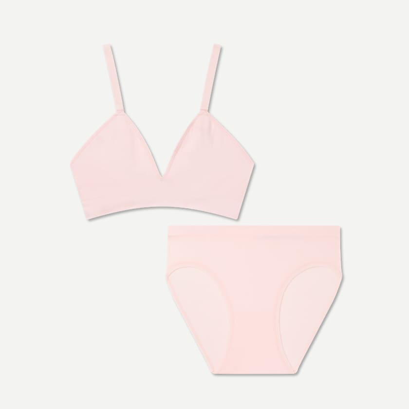 bombas Women's Seamless Triangle Bralette + Brief