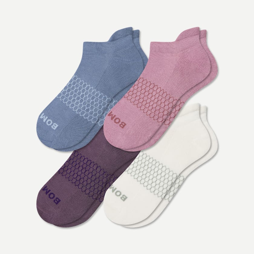 bombas Women's Solids Ankle Sock 4-Pack